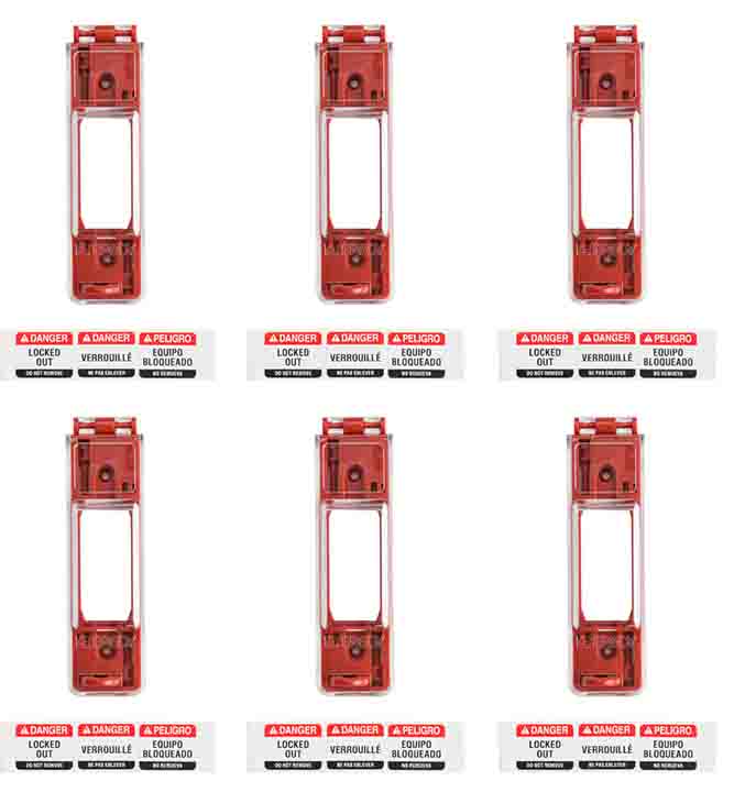 BRADY WALL SWITCH LOCKOUT PK 6