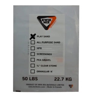 KWIK MIX PLAY SAND (FINE SAND) 55LBS