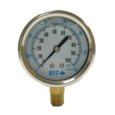 BOSHART VACUUM GAUGE GLY. 2.5"DIAL