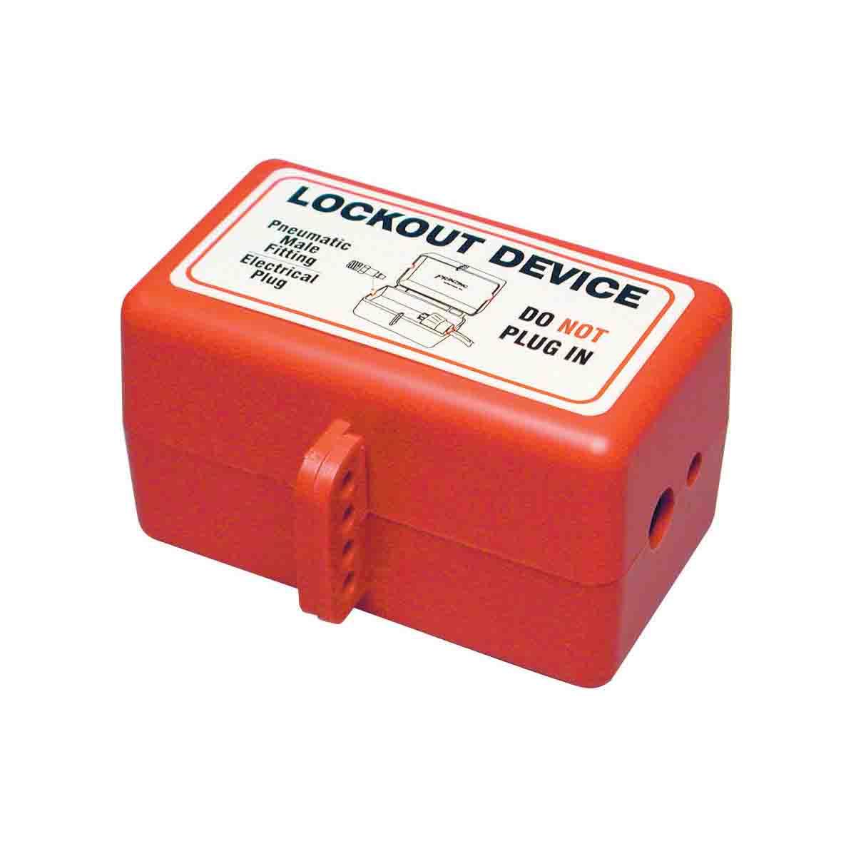 BRADY PRINZING PLUG LOCKOUT, LRG RED