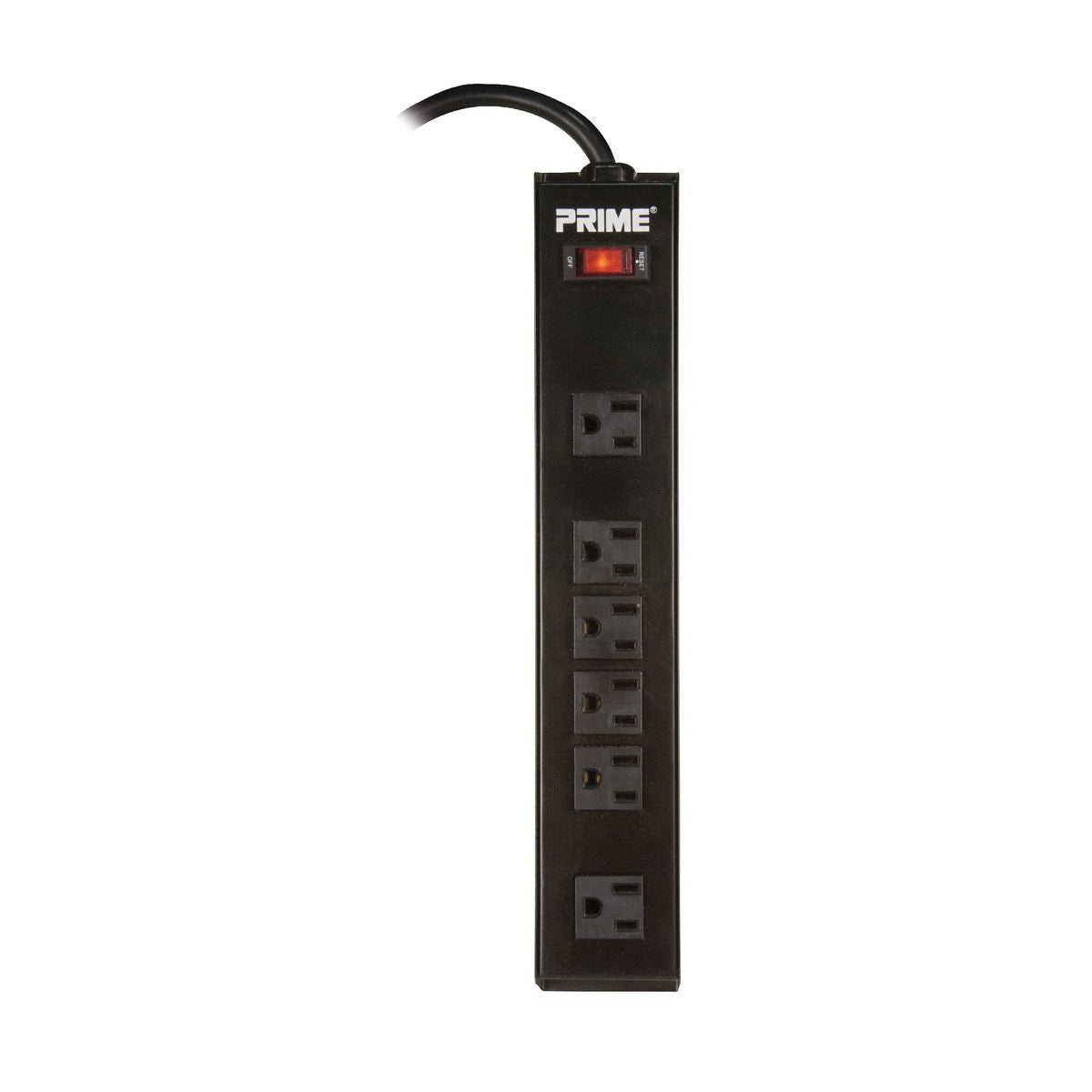 PRIME 6 OUTLET PWR STRIP 3'CRD WHT 2/PK