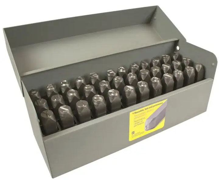 HANSON STAMP SET STD COMBO 1/4" 36PCS