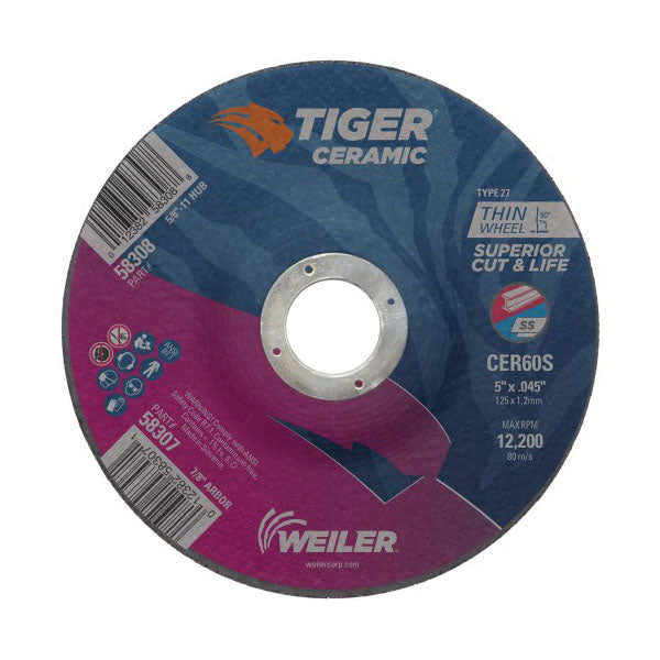 4-1/2"X1/4" TYPE 27 GRIND WHL Z24T 7/8AH