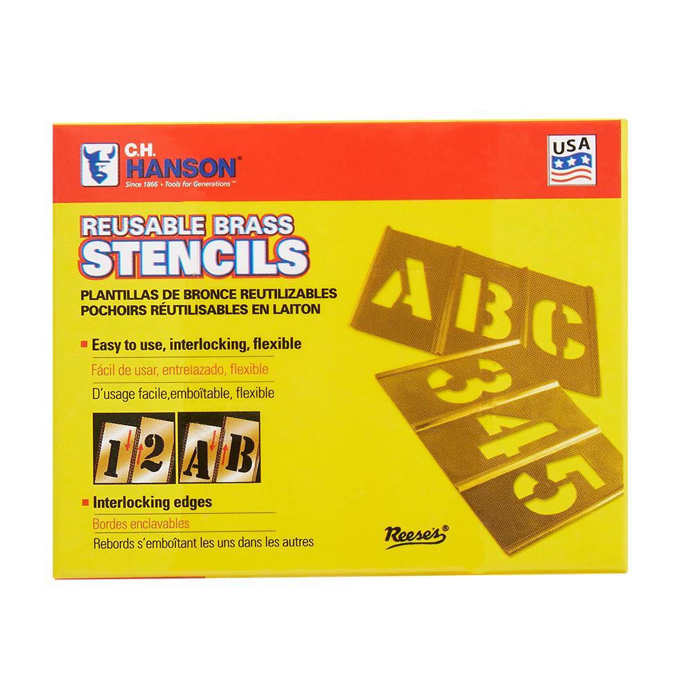 HANSON 1" BRASS STENCIL / 15PC # SET
