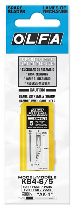 OLFA DUAL-EDGE HOOK SAFETY BLADE 5PK