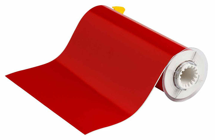 BRADY VINYL LABEL TAPE RED 10"X50'