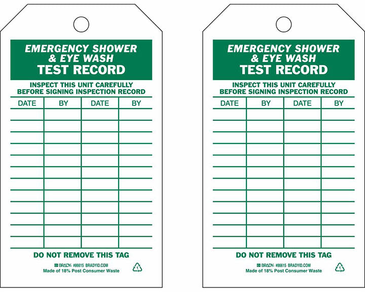 BRADY B851 GRN/WHT 7X4 2-SIDES 10PK