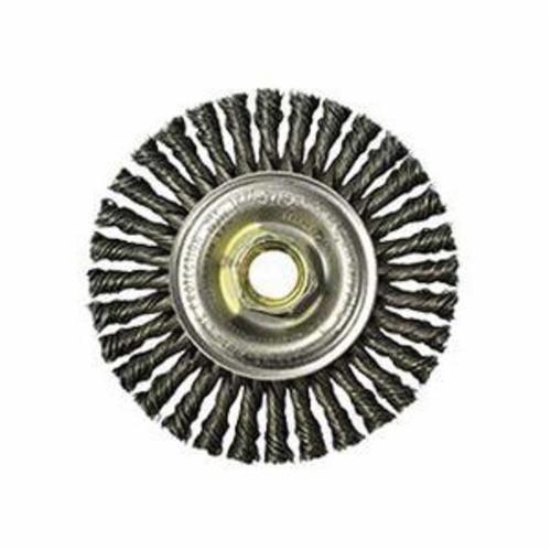 4" KNT WIRE BRSH.023 STL 5/8-11 UNC NUT