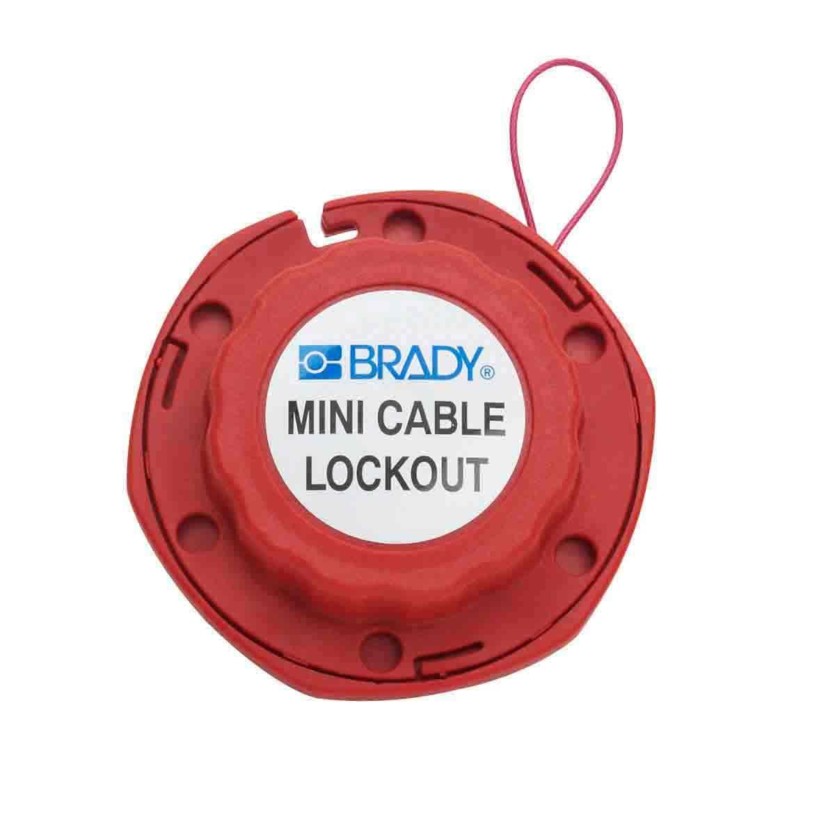 BRADY MINI CABLE LCKOUT W/METAL CABLE