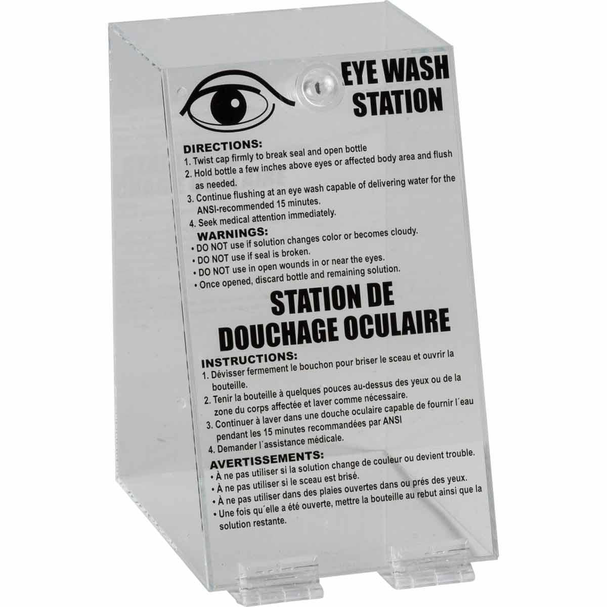 BRADY PRINZING EYE WASH STATION CLR SGL
