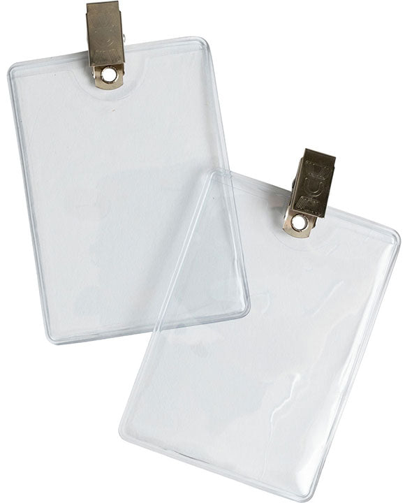 BRADY CLIP ON BADGE HOLDER PACK 100