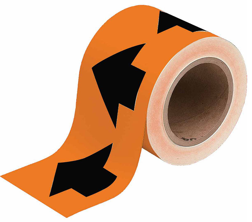 BRADY ARROW TAPE 47"X30YDS BLK/ORG