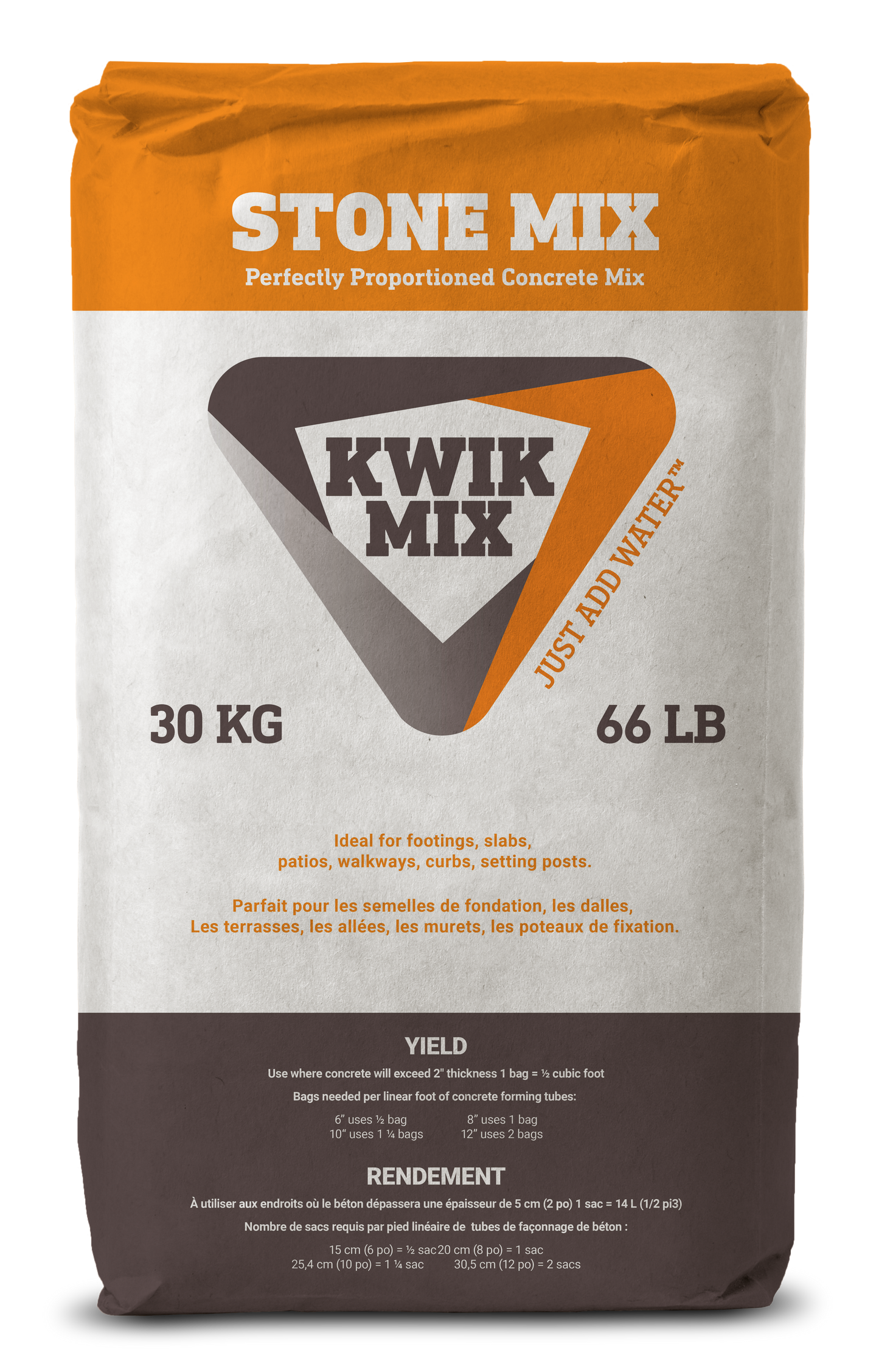 KWIK MIX STONE MIX 28 MPS MINIMUM 66LBS