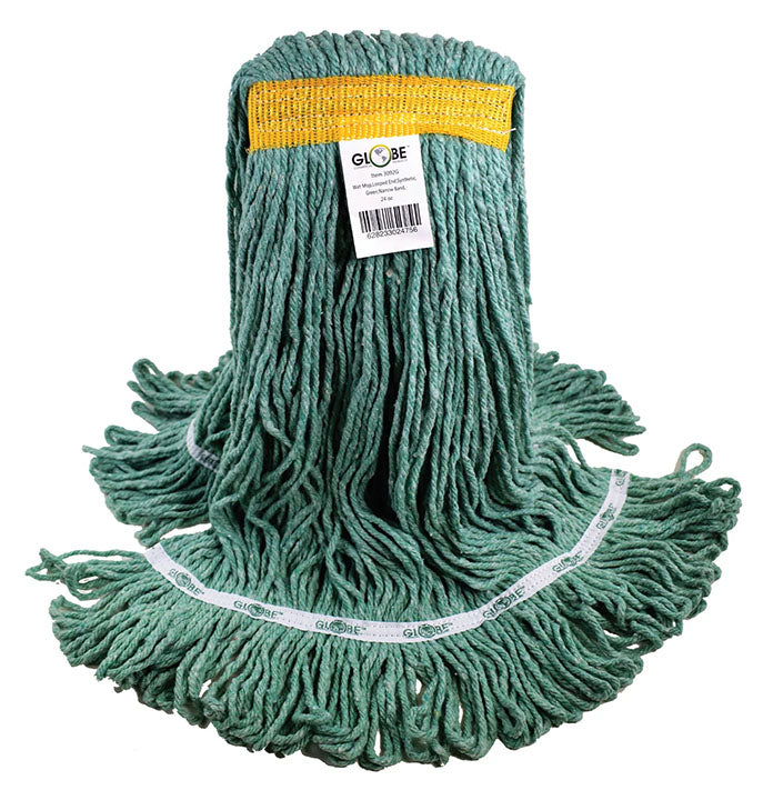 GLOBE SYN-PRO WET MOP 20OZ GRN BAGGED