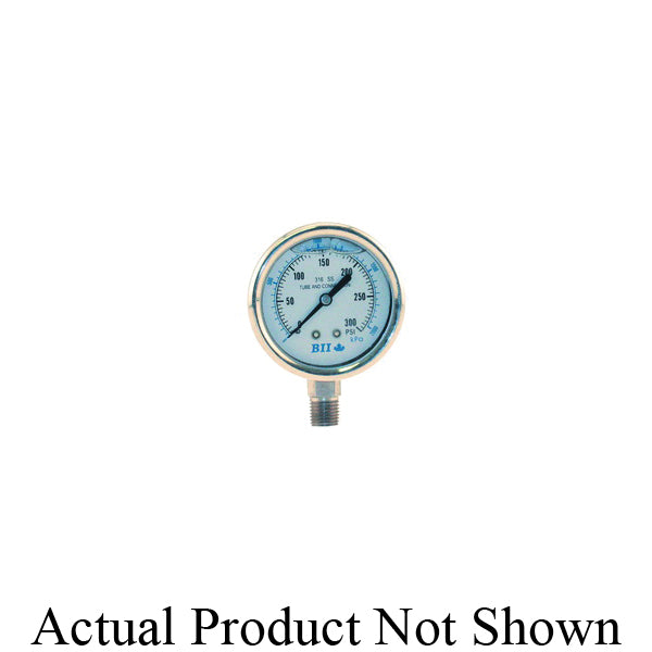 BOSHART PRESSURE GAUGELIQUID1/4"LM SS