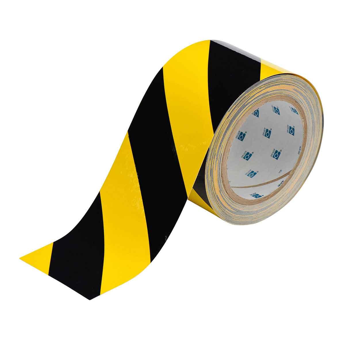 BRADY FLOOR MARKING TAPE 3X100 BLACK&YLW