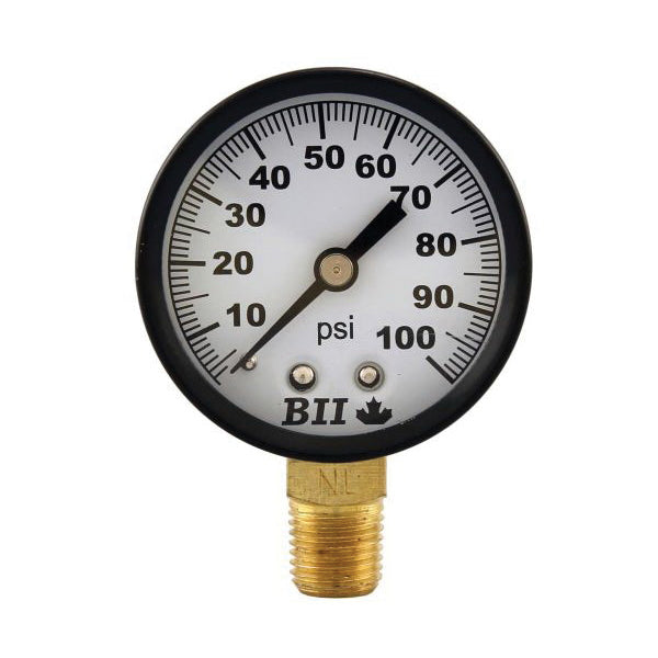 BOSHART PRESS GAUGE NO LEAD2"PLSTC 1/4LM