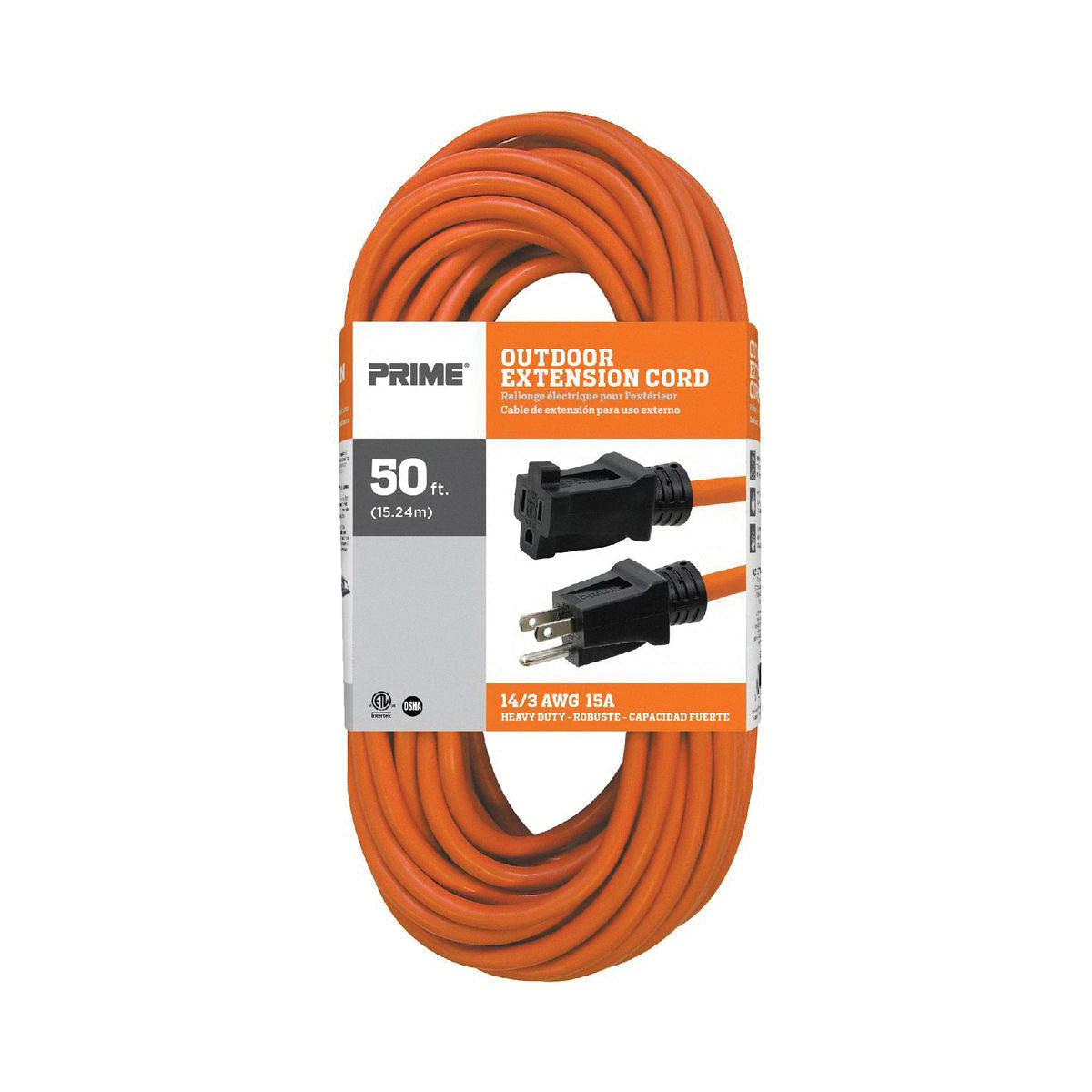 PRIME EXT. CORD ORG OUTDOOR 16/3SJTW 25'