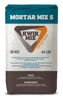 KWIK MIX MORTAR MIX TYPE S 66LBS