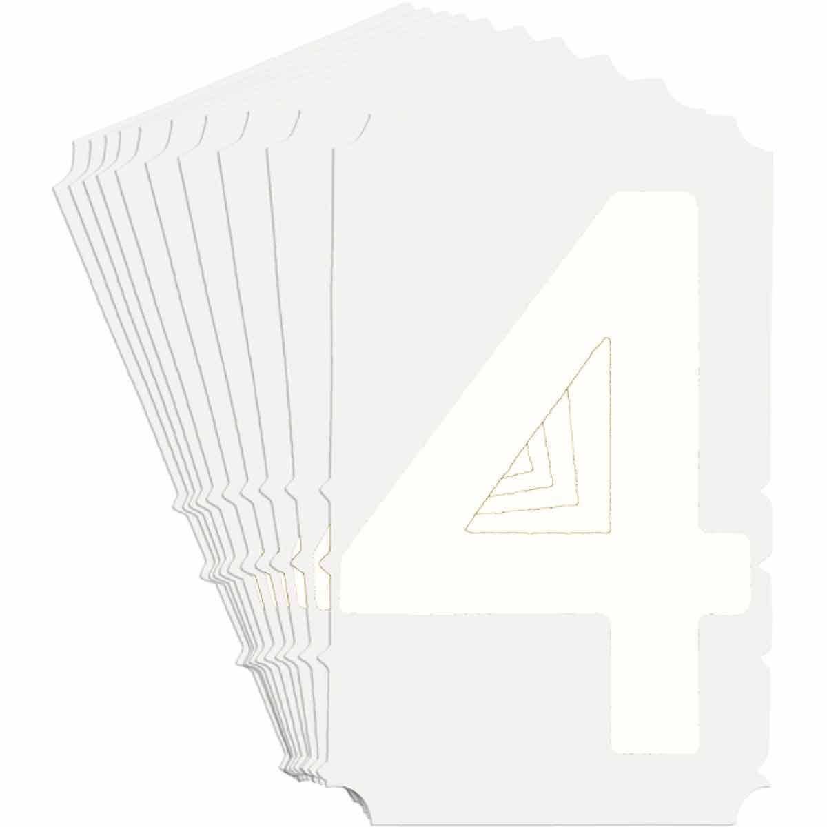 BRADY WHT 3" GOTHIC QUIK-ALIGN 10/PK