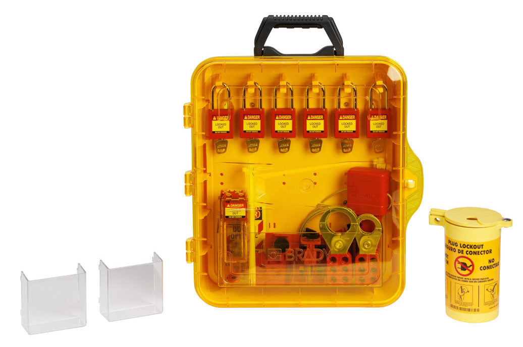 BRADY ELE LO STATION W/PL-38ST-RED-KD6PK