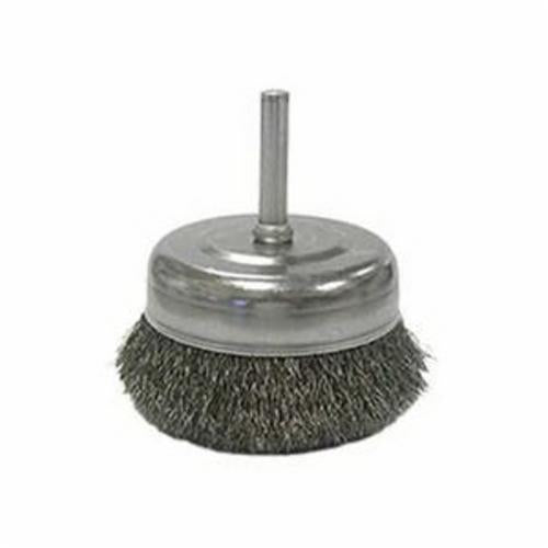 3" CRIMPED WRE CUP BRUSH .014" STL FLL