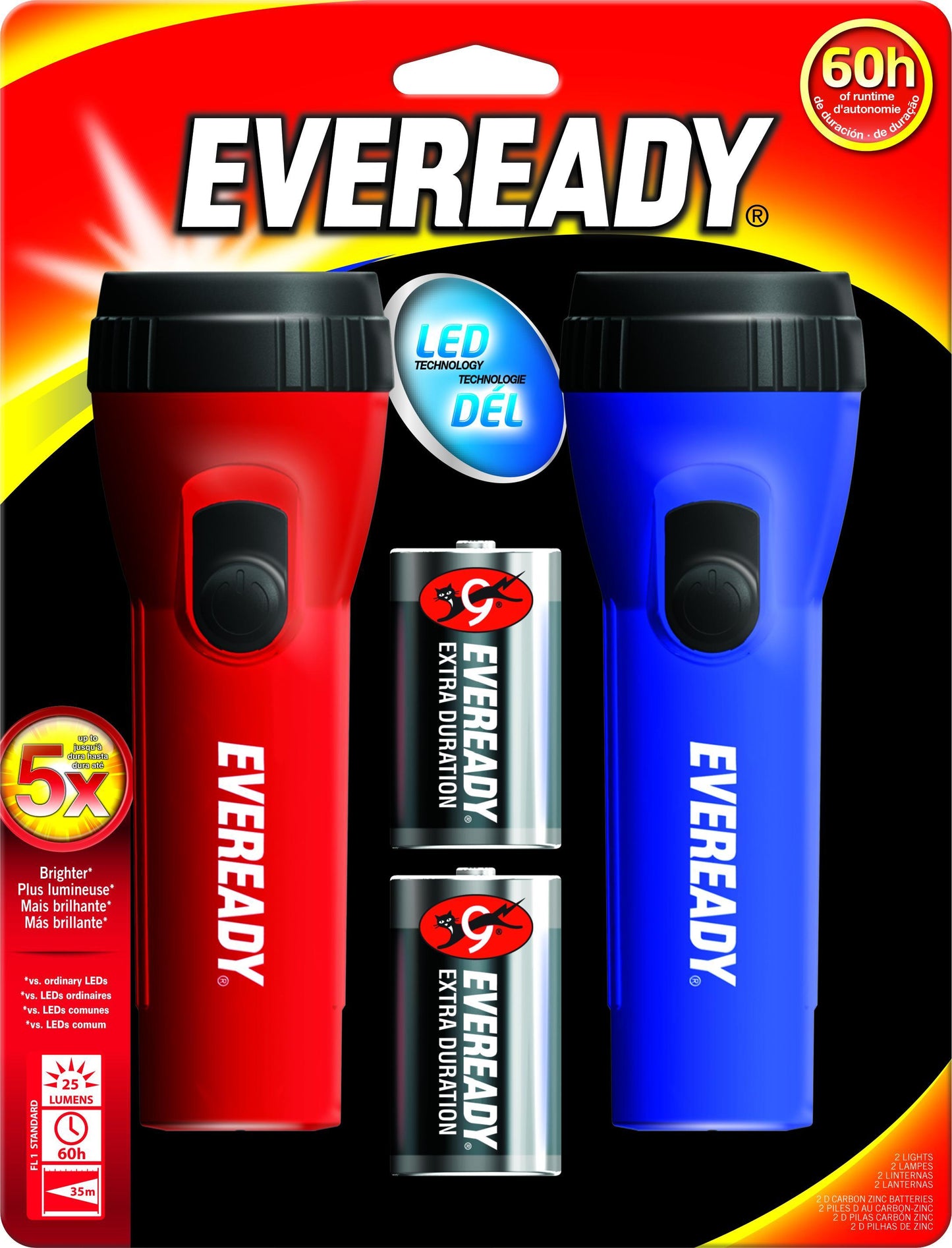 ENERGIZER FLASHLIGHT 2AA 400 LUMENS