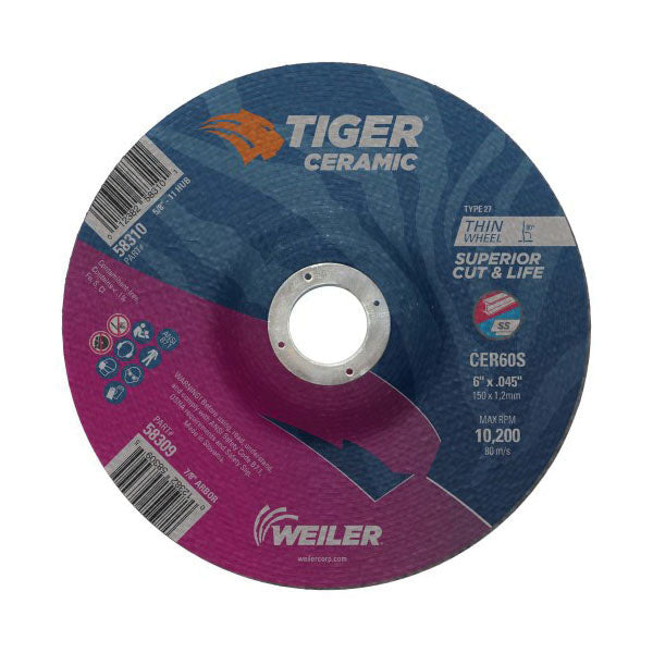 5" X 1/4" TYPE 27 GRIND WHL Z24T 7/8AH