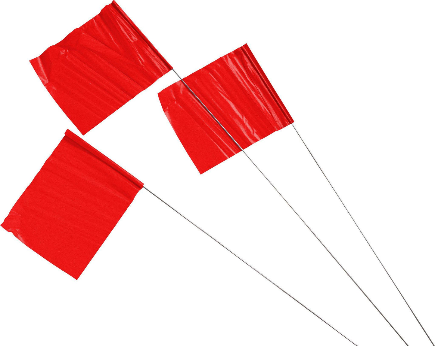 BRADY MARKING FLAG 4"H X 5"W RED 100/PK
