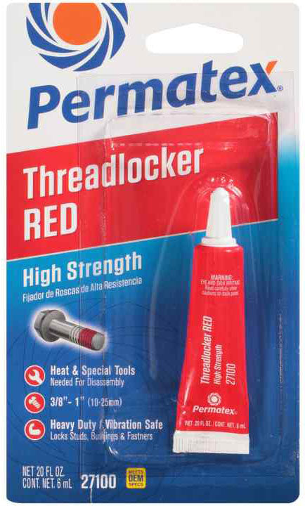 PERMATEX HIGH.STRGTH THREADLOCKR RED 6ML