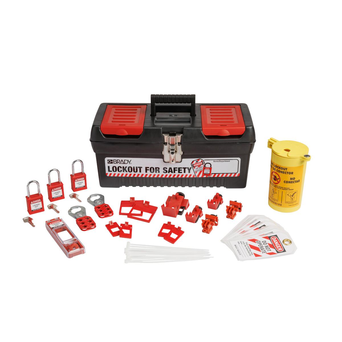 BRADY ELECTRICAL LO KIT W/PL-38ST-RED-KD