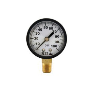 BOSHART VACUUM GAUGE 2"DIAL 1/4" LM
