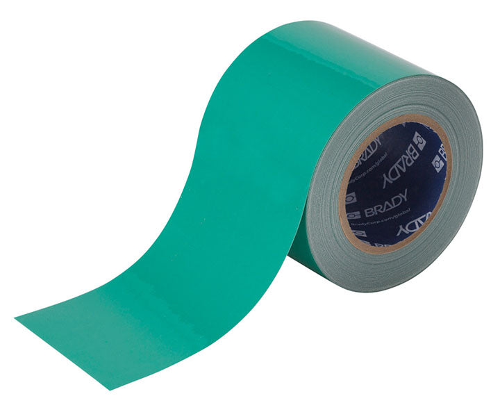 BRADY B-514 FLOOR TAPE 4"X 100' GREEN