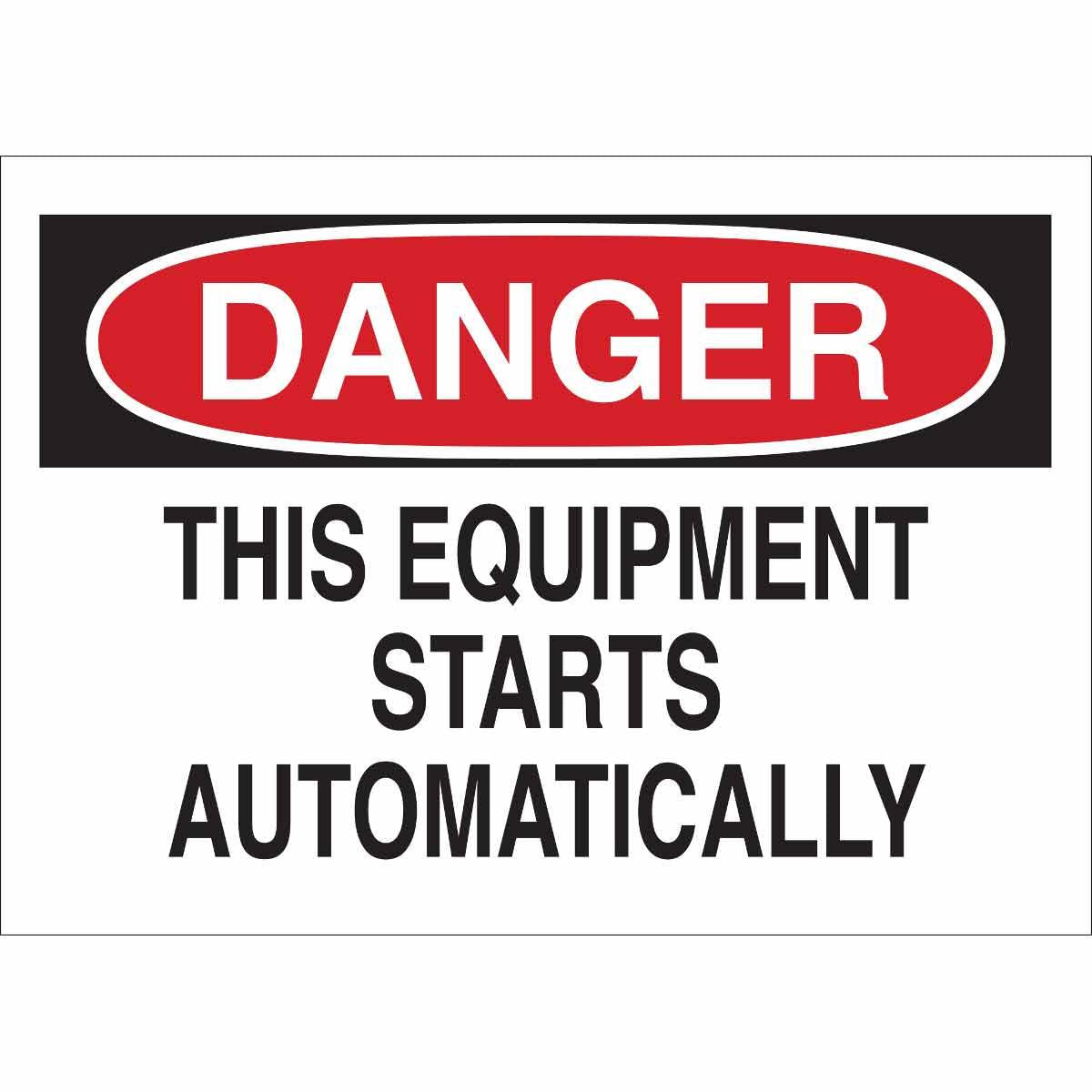 BRADY SIGN DANGER 10X14 AL