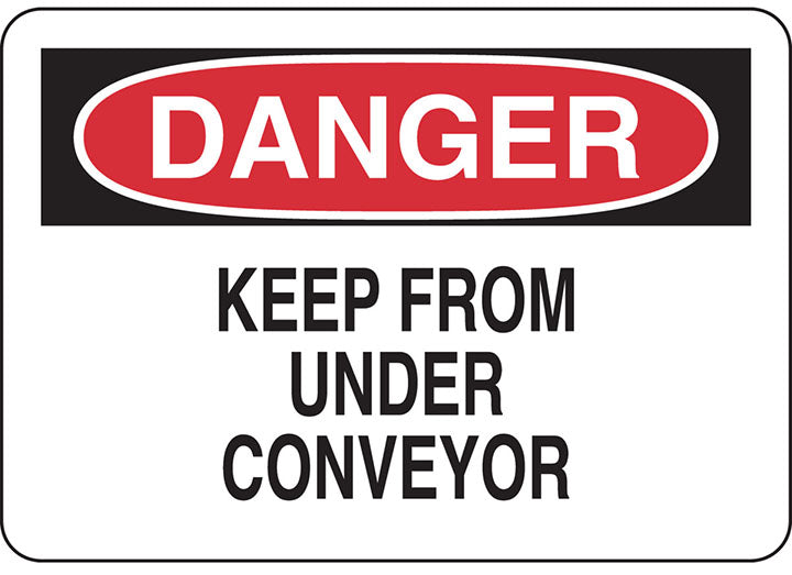 BRADY SIGN DANGER 10X14 RED/BLK/WH