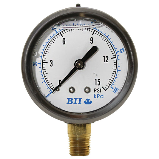 BOSHART PRESS. GAUGE NOLEAD GLY 2.5"DIAL