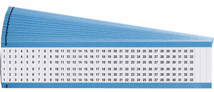 BRADY VINYL CLOTH WIRE MARKERS 25/PK