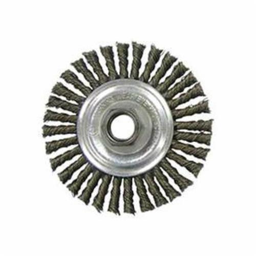 6" KNT WIRE BRSH.014 STL 5/8-11 UNC NUT