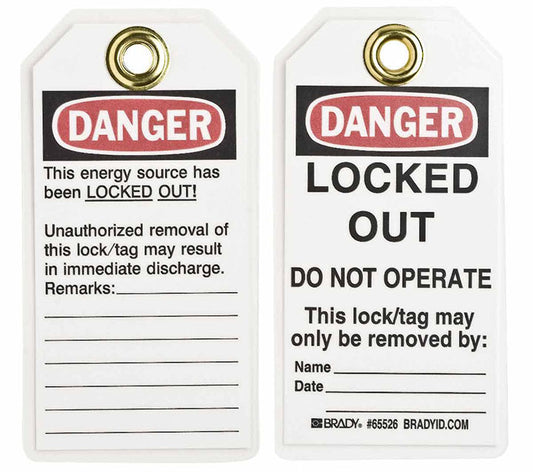 BRADY LOCKOUT TAGS B837 25PK