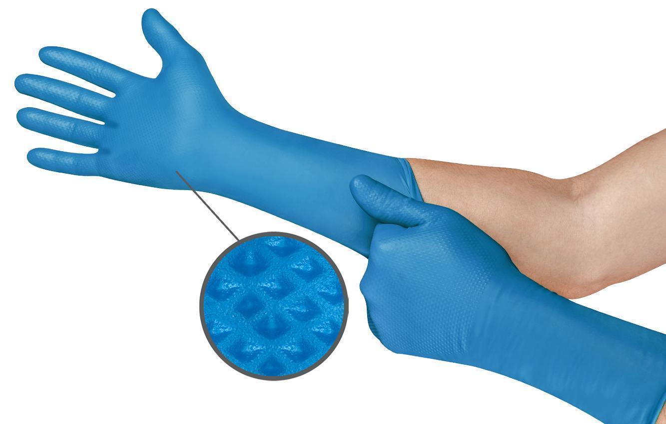 MICROFLEX BLUE MEGA TEXTURE 3XL 44/BX
