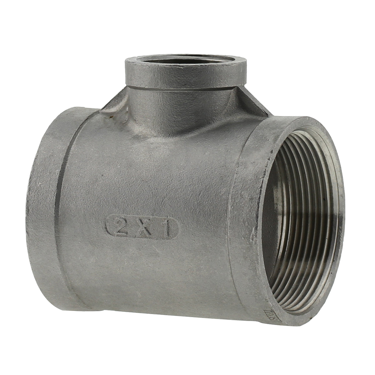 BOSHART 2" X 2" X 1" 304SS REDUCING TEE