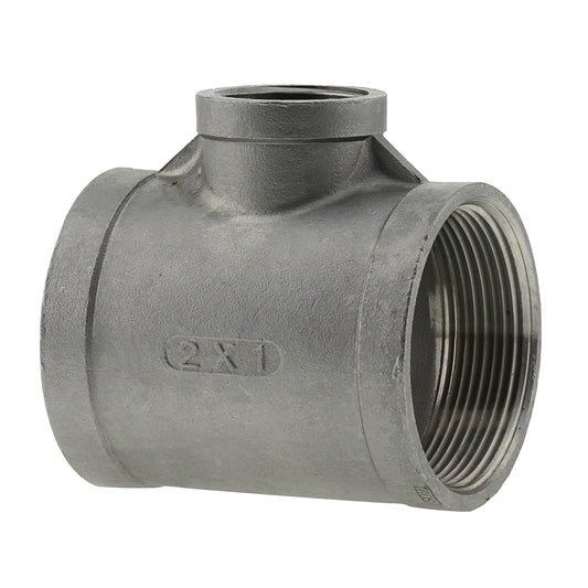 BOSHART 2" X 2" X 1" 304SS REDUCING TEE