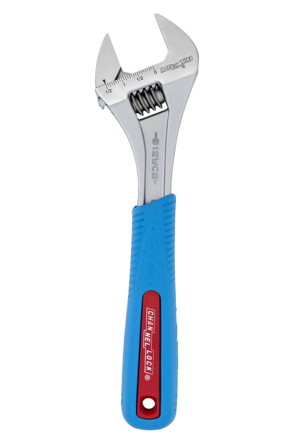 CHANNELLOCK 12" ADJ WRENCH WIDE, BLACK