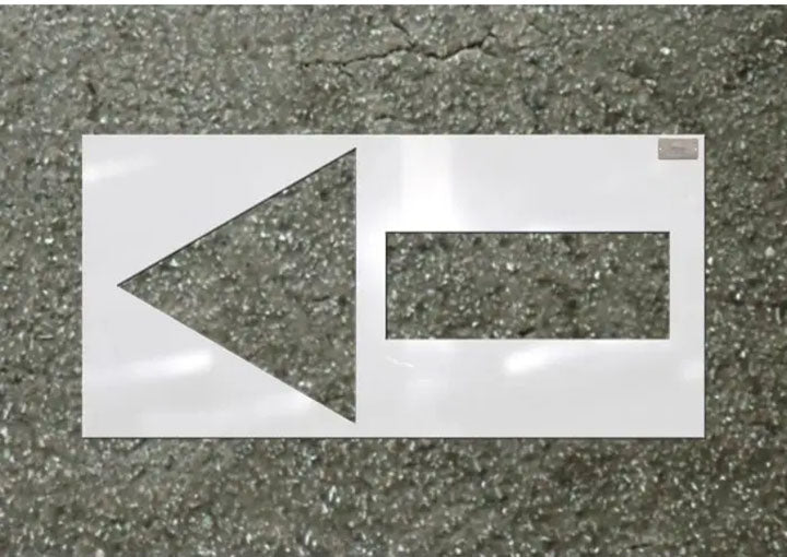 HANSON 42" STENCIL ARROW STRAIGHT