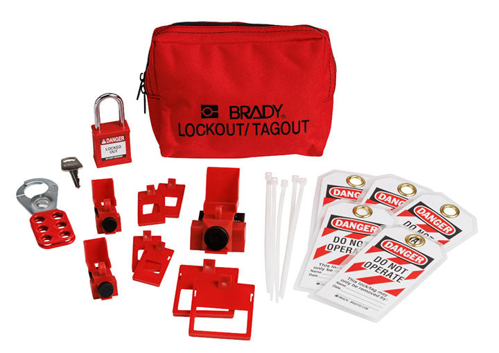 BRADY BREAKER LO KIT W/PL-38ST-RED-KD