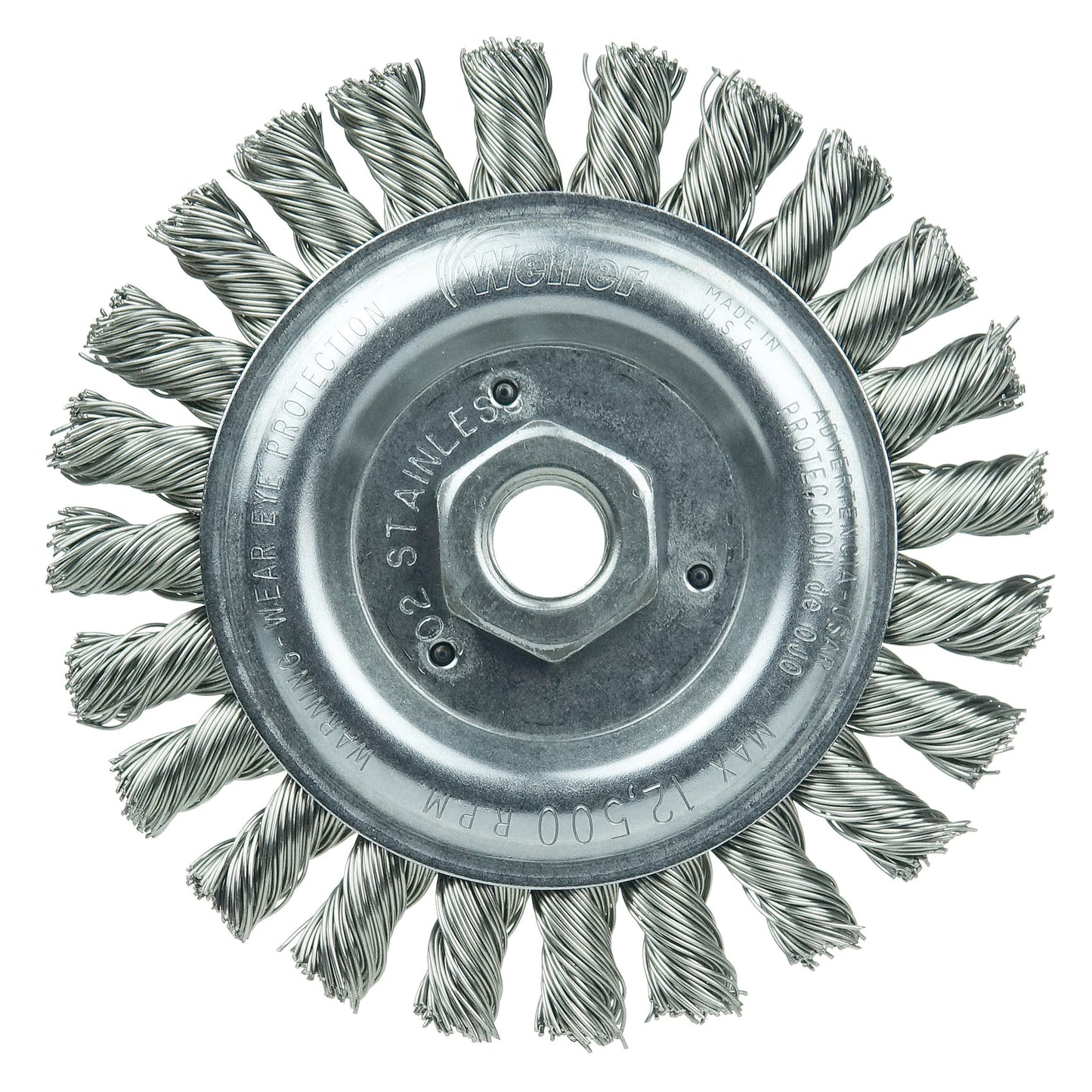 8" WIRE WHEEL .023" STL FILL 5/8"AH