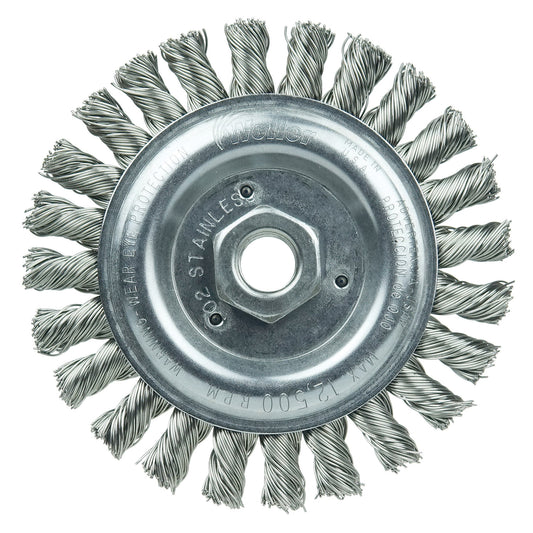 8" WIRE WHEEL .023" STL FILL 5/8"AH