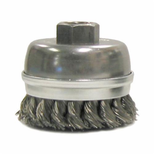 4" CRIMPED WIRE WHL .014" SS 5/8-11UNC