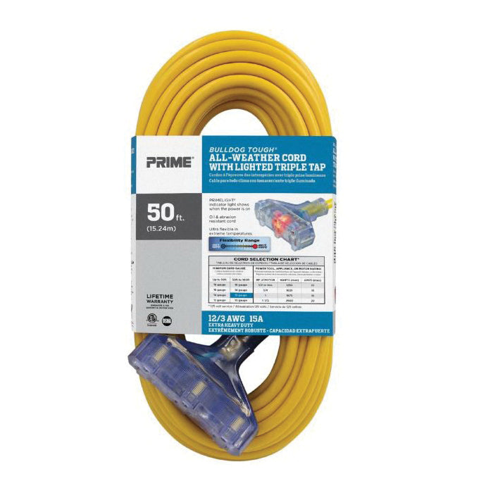PRIME CORD CADDY 25' W/4 OUTLTS 16/3