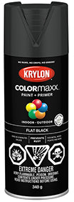KRYLON COLORMAXX GLOSS BLACK 340G